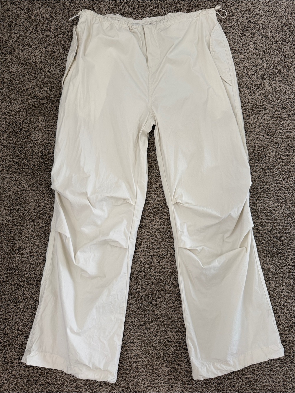 Buffbunny Cargo Pants Medium Adventure Womens Bone White Pockets Casual Fall - Picture 5 of 7